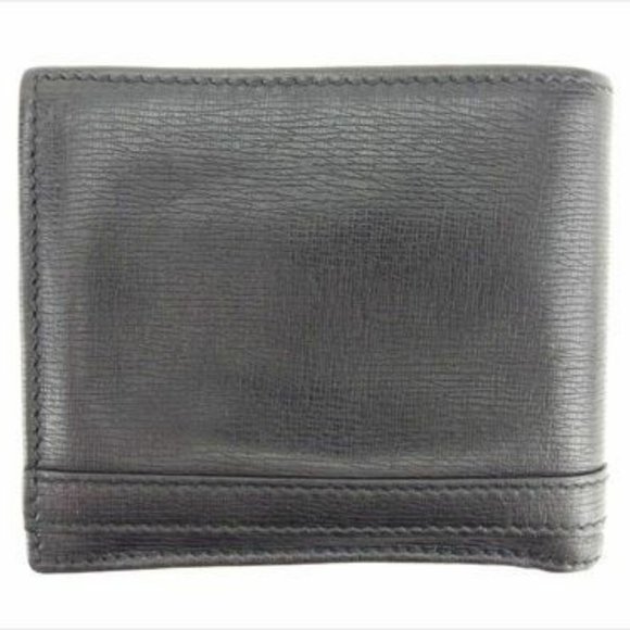 Gucci Wallet Purse Bifold Black leather Woman unisex Authentic Used - Picture 7 of 8